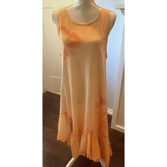 Daily Practice by Anthropologie Printed Asymmetrical Ruffle-Hem Dress Size Large - Picture 2 of 16